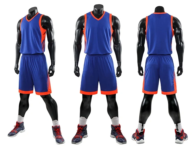 Ignite Royal Blue & Orange Basketball Jersey Set