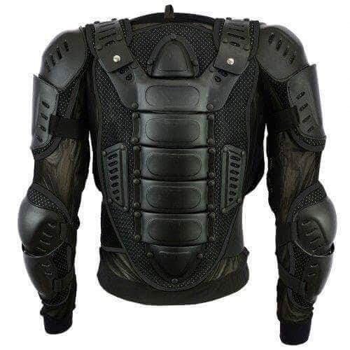 Full Spine Protection Motorcycle Armor Jacket – Ergonomic Back & Shoulder Guard