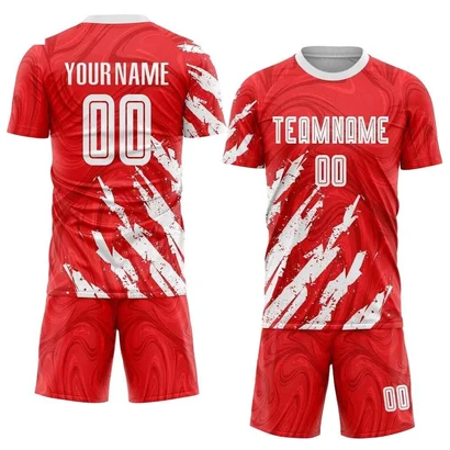 Custom Football Uniform Sports Wear – 100% Polyester with Logo & Team Name Printing