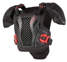 Ventilated Motocross Chest Protector – High-Impact Mesh Roost Guard with Shoulder Pads