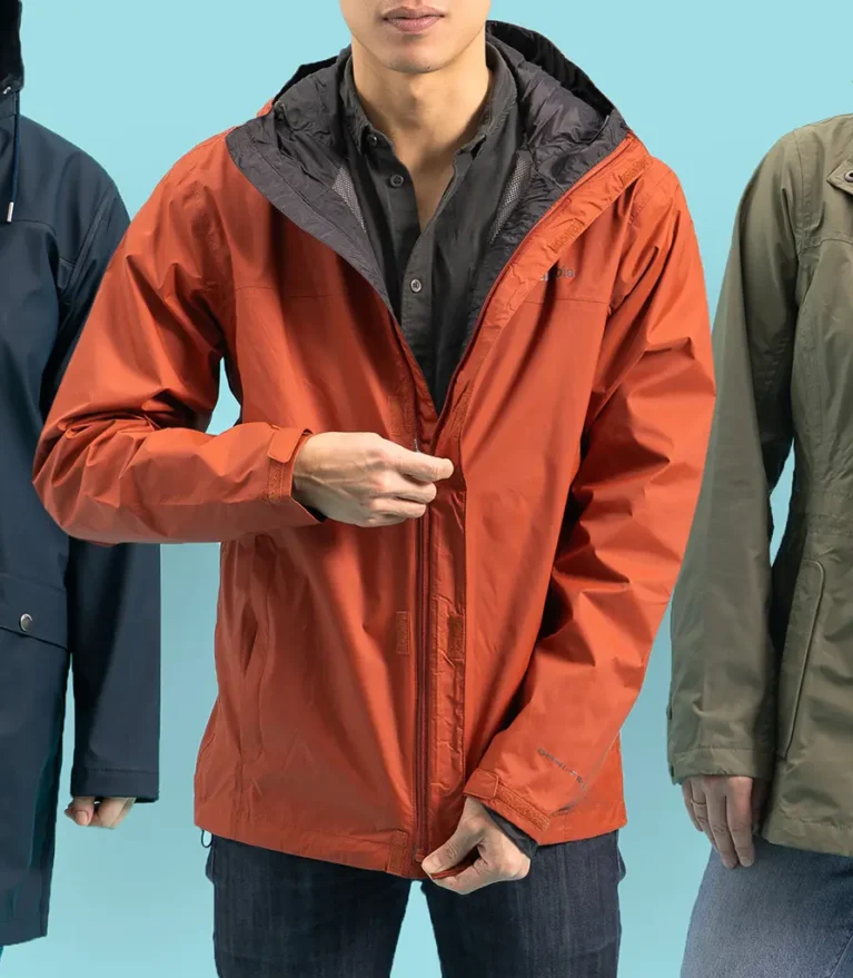 Men’s & Women’s Breathable Waterproof Rain Jacket – Lightweight Hooded Outdoor Coat