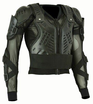 Lightweight Motorcycle Body Armor Jacket – Breathable Sheer Mesh Protective Guard